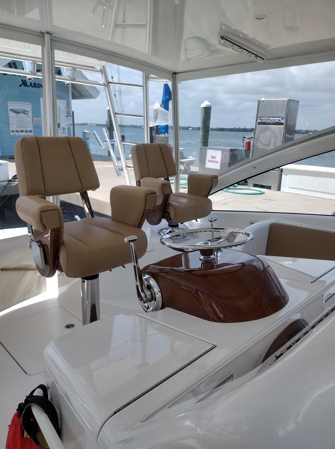 Yacht cockpit and helm polishing - Locals Dockside Service