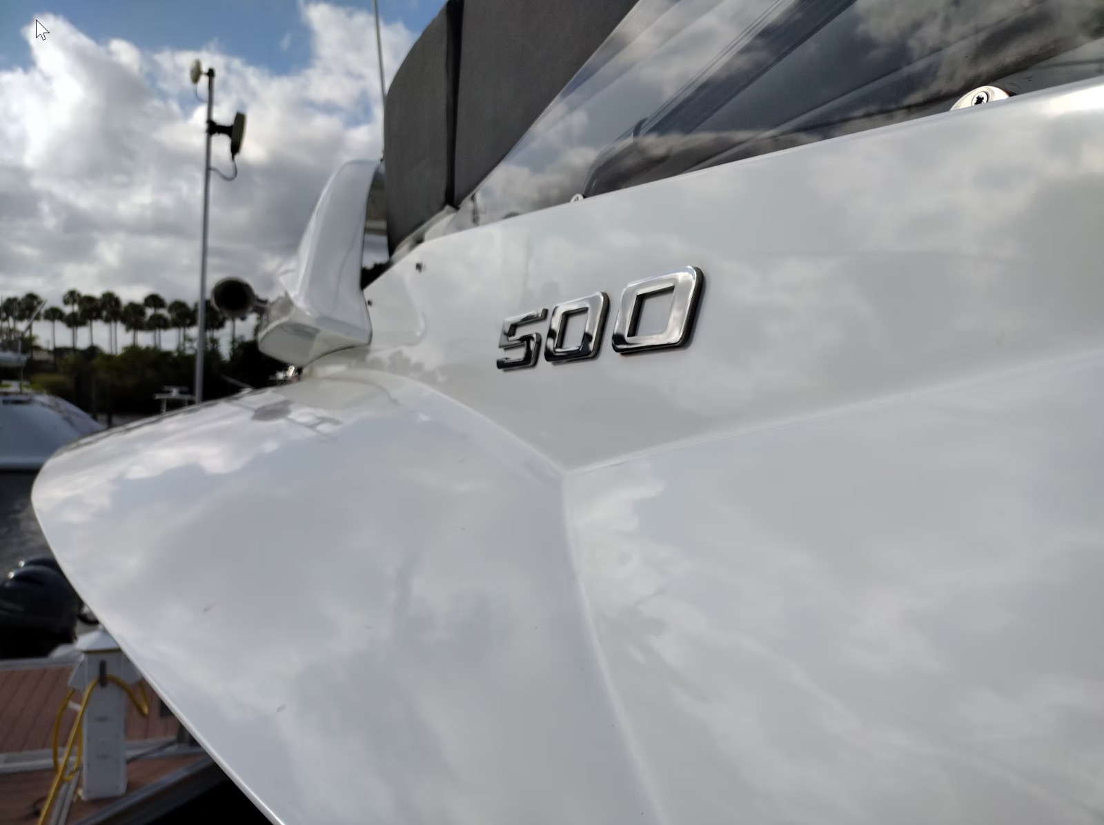 Luxury yacht exterior detail - Riviera Beach FL